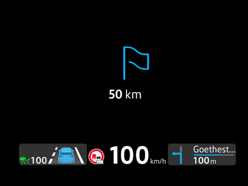 Image of the Augmented Reality Head-up Display with new enhancements – ID. software 3.0