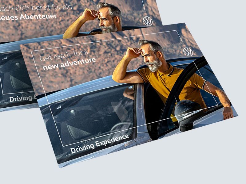 Zwei Gutscheine der Driving Experience VW