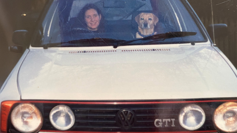 GTI with the dog