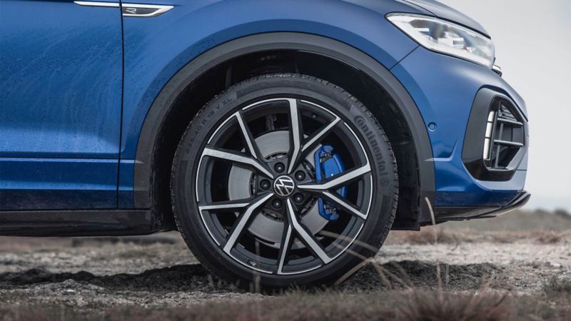 The VW T-Roc R with sporty rims