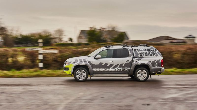 An Amarok pick-up van