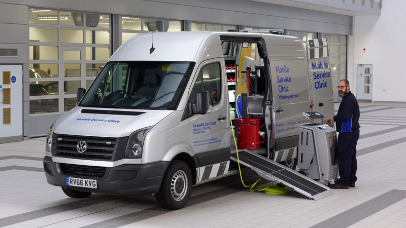 Mobile Service clinic set up