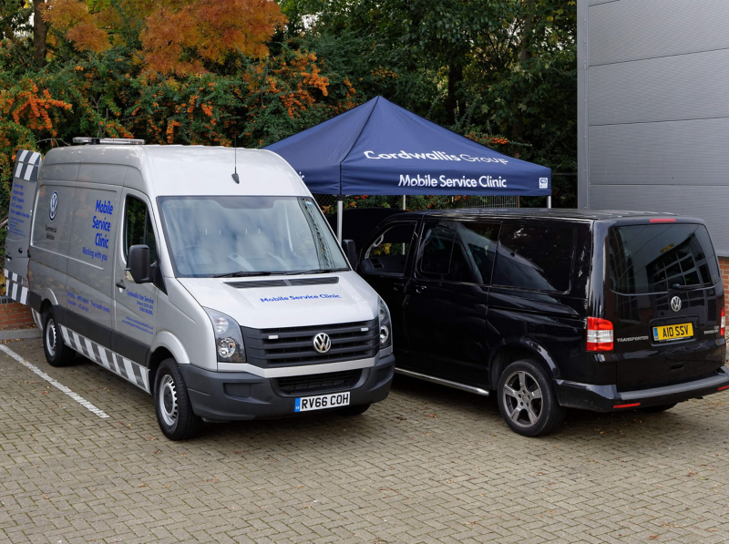 Mobile Service Clinic in use