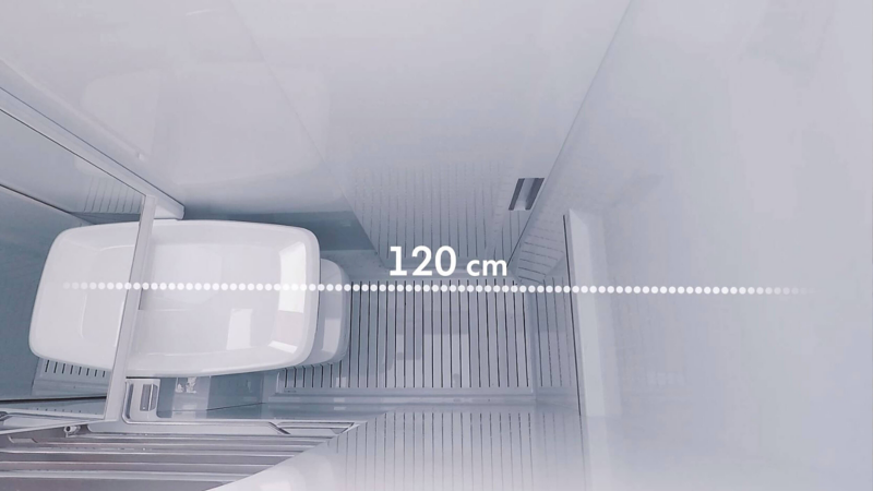 California XXL bathroom dimensions overview