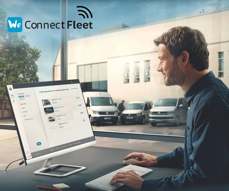 Man using We Connect Fleet