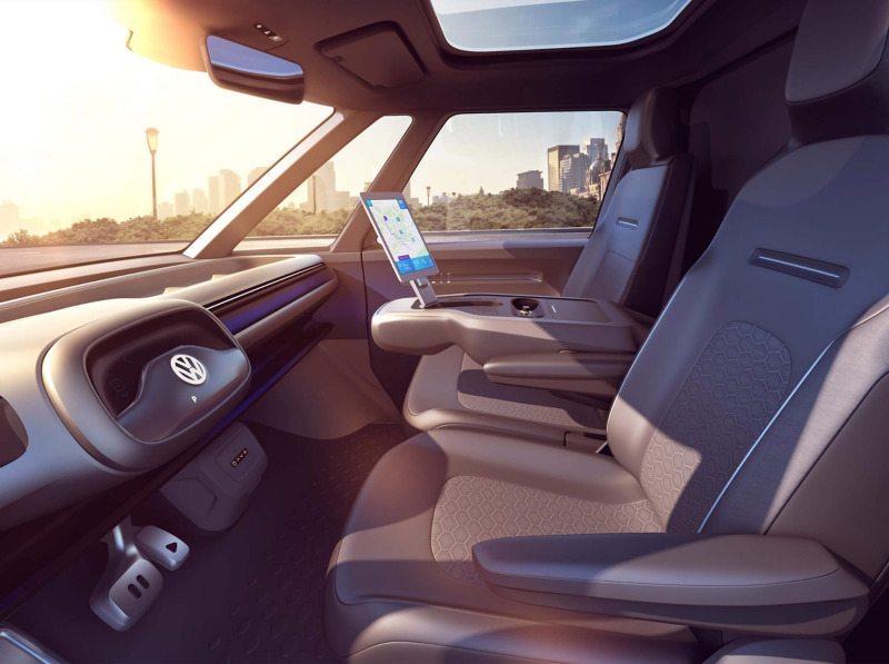 ID BUZZ CARGO Interior—front seats