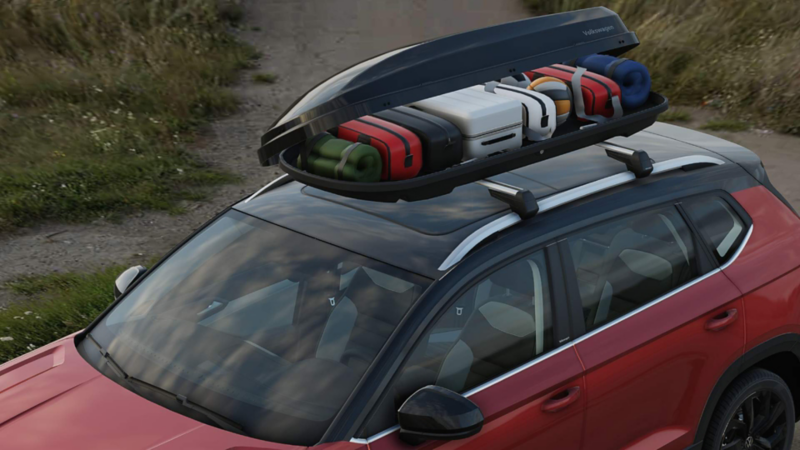Vista de accesorios de camioneta Taos de Volkswagen en Virtual Studio. 