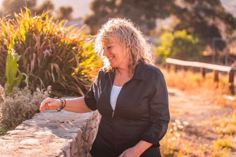 Portrait de Bettina Mohn, qui vit sur l'île depuis plus de 25 ans.