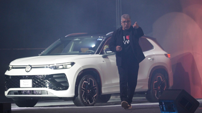 Alfonso Chiquini, director de marketing de Volkswagen México en presentación de Nuevo Tiguan. 
