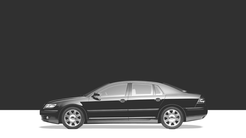 Side view of Phaeton on a dark grey background