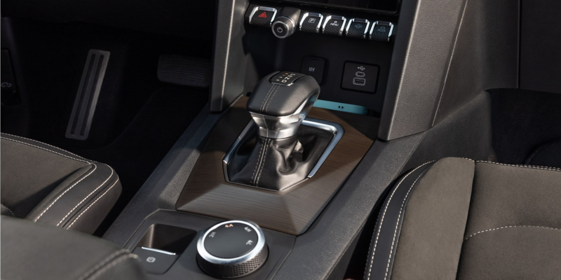 The centre console of the VW Amarok.
