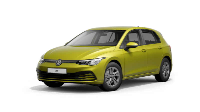 volkswagen Golf color amarillo lima metalizado