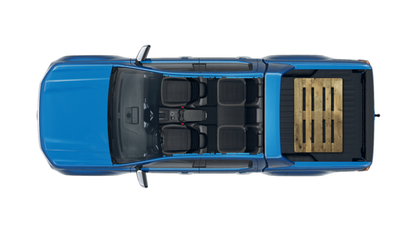 VW Amarok Aventura lastad med EU-pall.