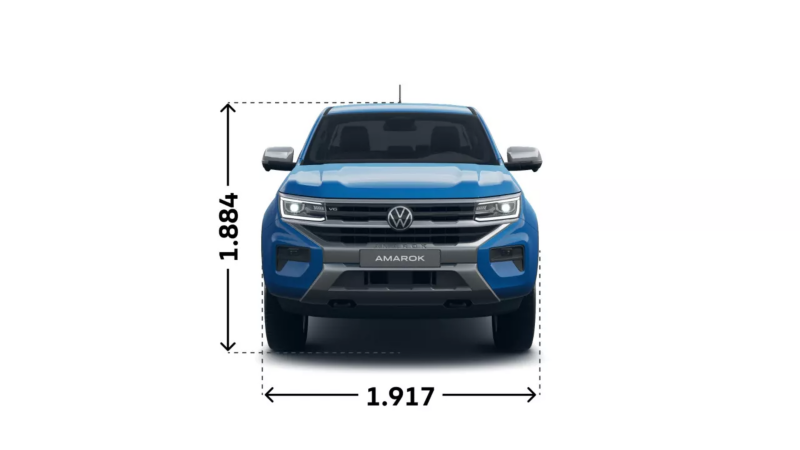 VW Amarok Aventura widok z przodu.