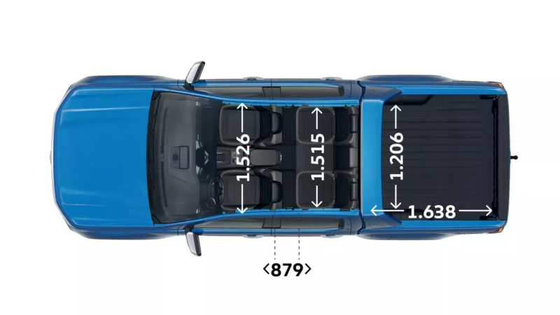 VW Amarok Aventura widok z góry.