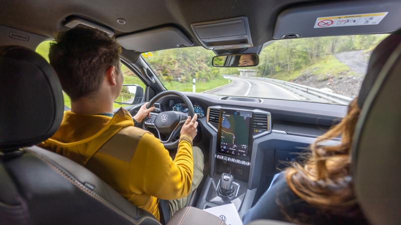Gli interni del VW Amarok