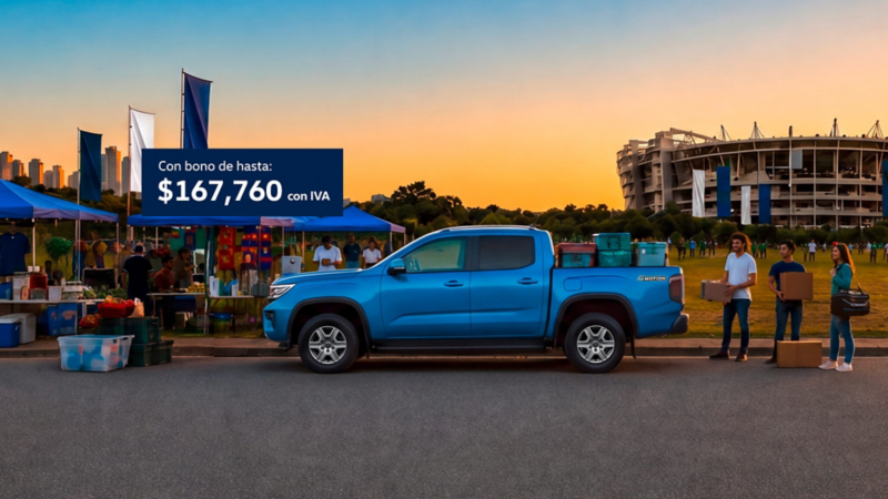 Camioneta tipo pickup en promoción VW Amarok