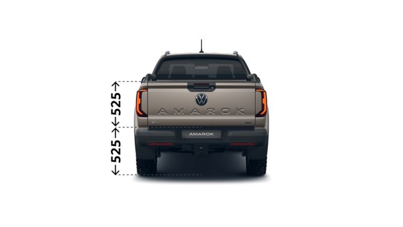 Der VW Amarok PanAmericana von hinten.