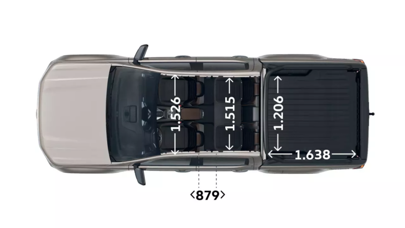 VW Amarok PanAmericana widok z góry.
