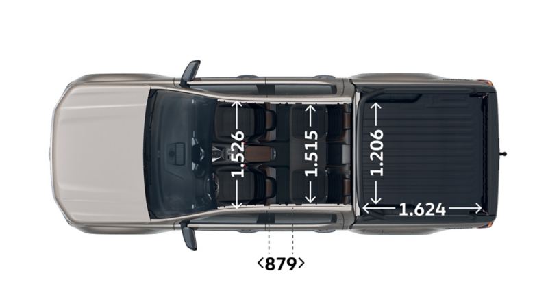 Der VW Amarok PanAmericana von oben.