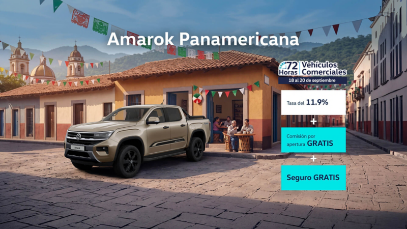 Camioneta tipo pickup en promoción VW Amarok