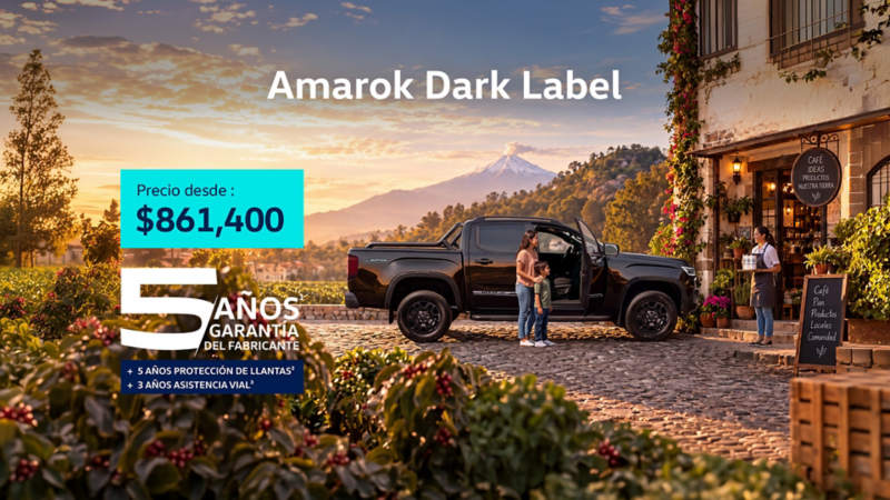Camioneta tipo pickup en promoción VW Amarok