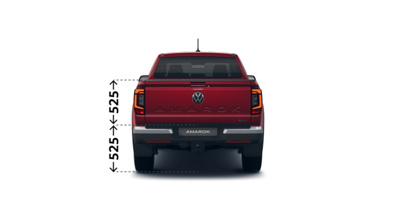 Der VW Amarok Style von hinten.