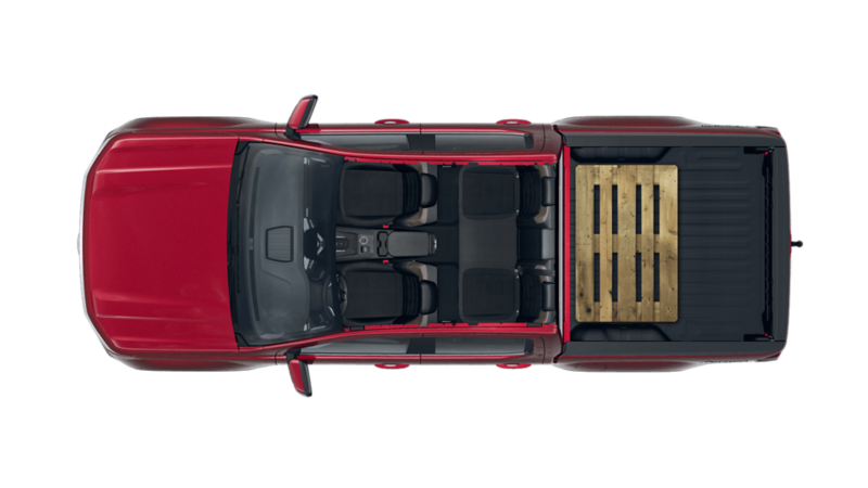 VW Amarok Style lastad med EU-pall.