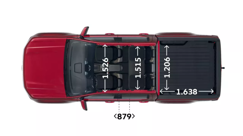 VW Amarok Style widok z góry.