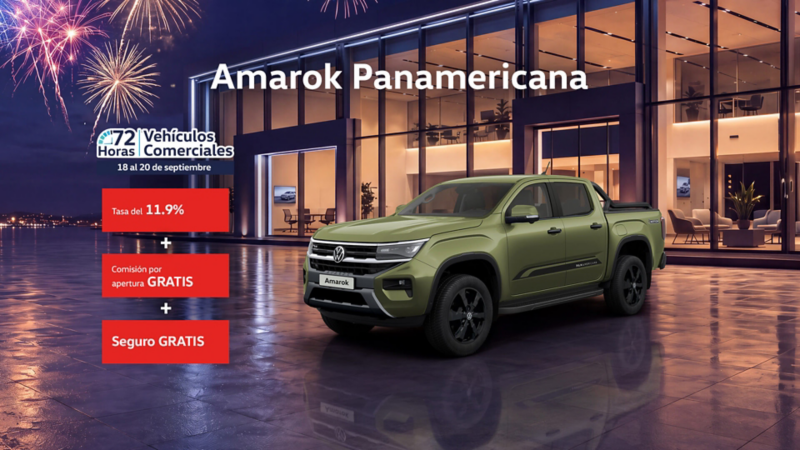 Camioneta tipo pickup en promoción VW Amarok