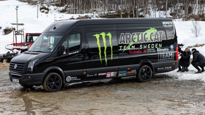 Arctic Cat Team Sweden åker VW Crafter