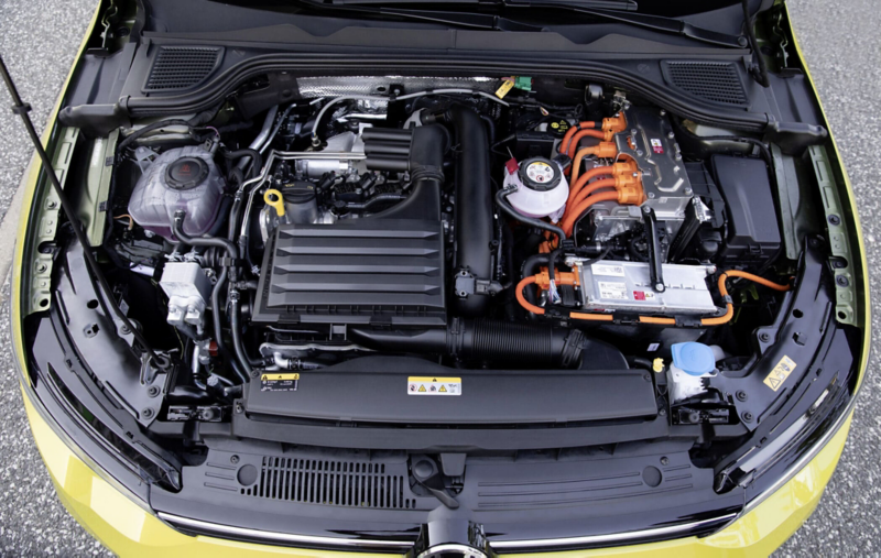 Moteur d'une Volkswagen hybride
