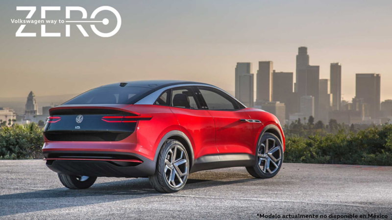 ID. Crozz de Volkswagen, SUV eléctrico en color rojo.