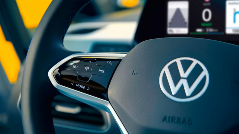 Le volant d'une Volkswagen