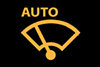 Automatische ruitenwisser actief