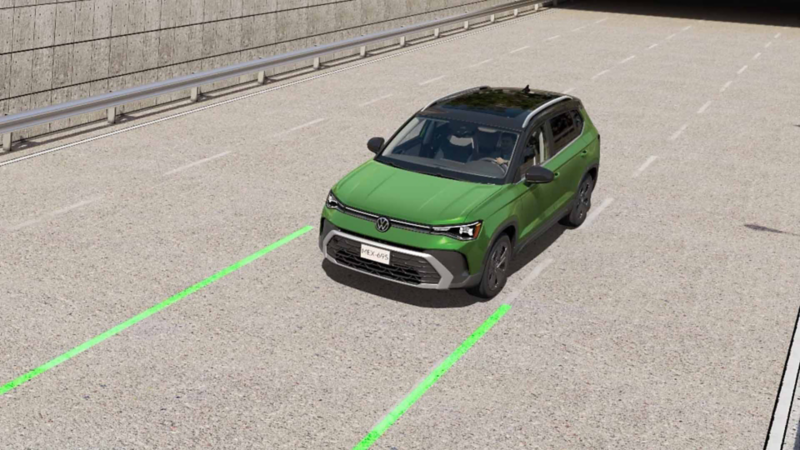 Sistema Lane Assist  de Volkswagen Taos 2025