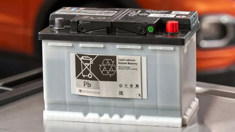 Batería de arranque original para auto y camioneta Volkswagen.