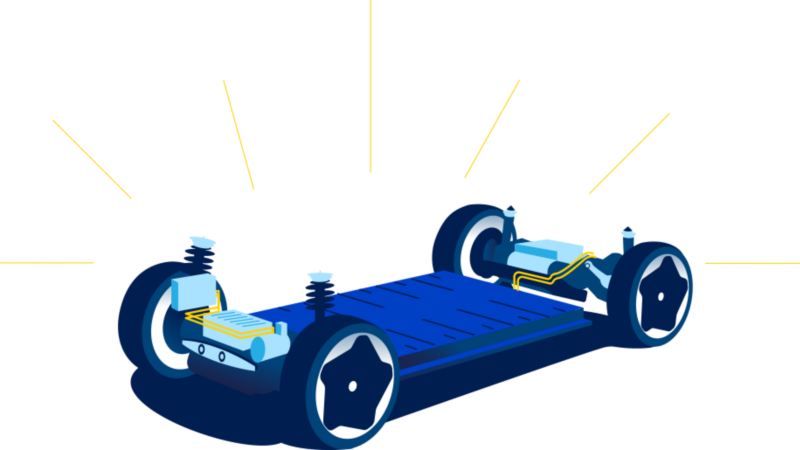 Illustration of the battery setup