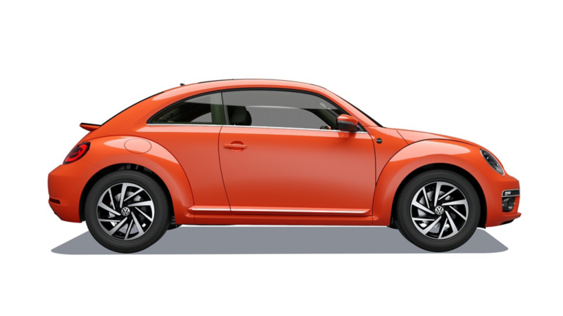 Beetle Sound seminuevo en color naranja. 