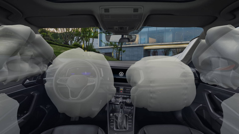 Nuevo Jetta 2022. Bolsas de aire para piloto, copiloto y laterales.