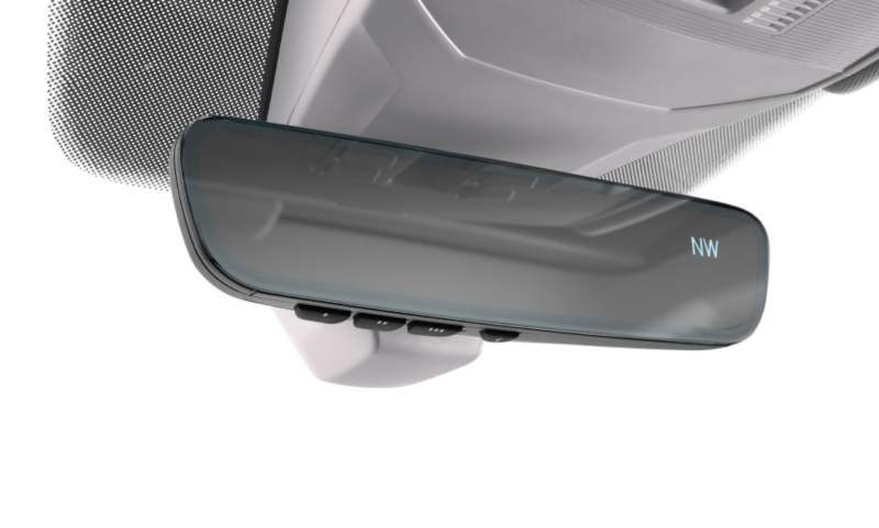 Enhanced rearview mirror with HomeLink Connect® capability