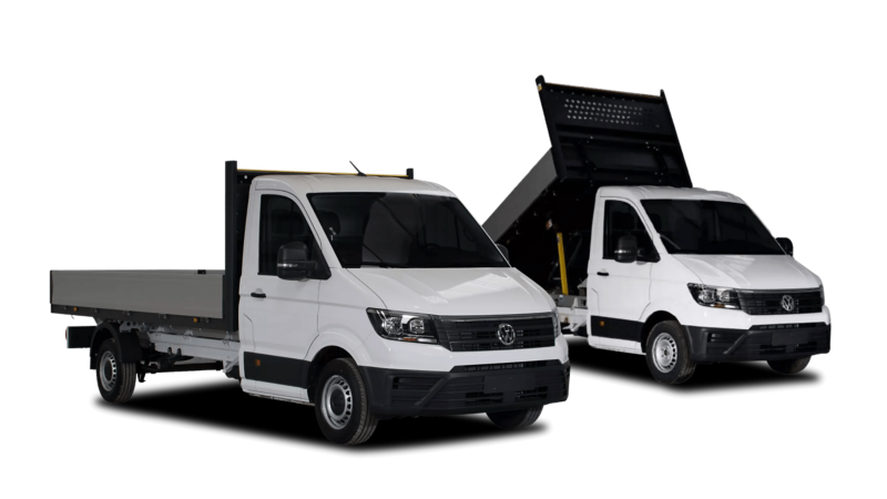 Two VW Crafter conversion vehicles