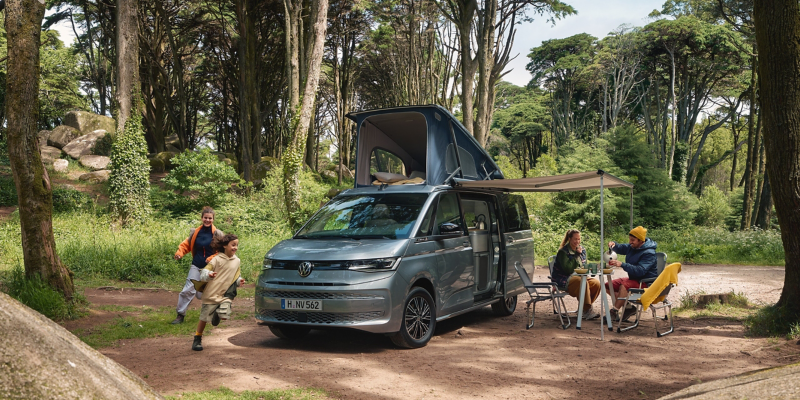 Camping med en VW California.