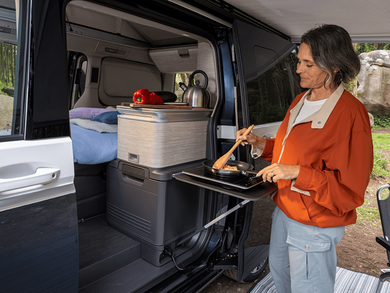Kuchenka w VW California.