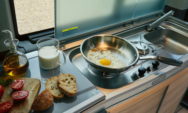 Cocina en la Volkswagen California 