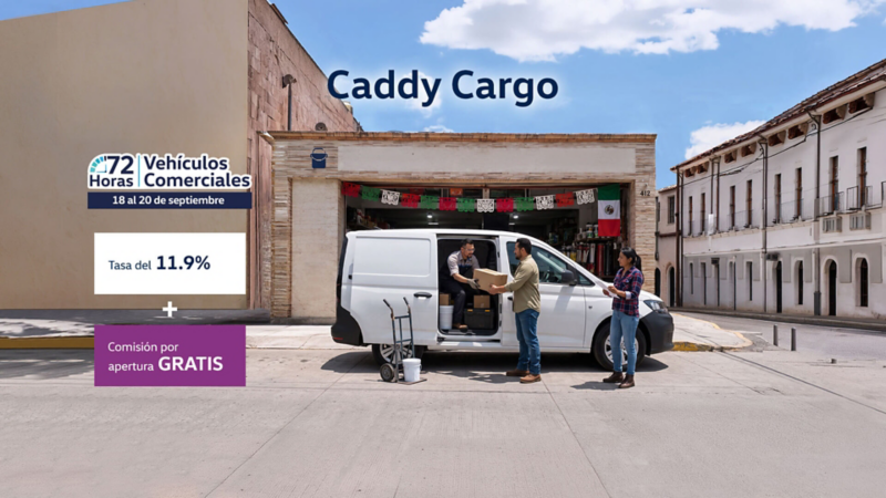 Adquiere un Volkswagen Caddy Cargo a precio promocional