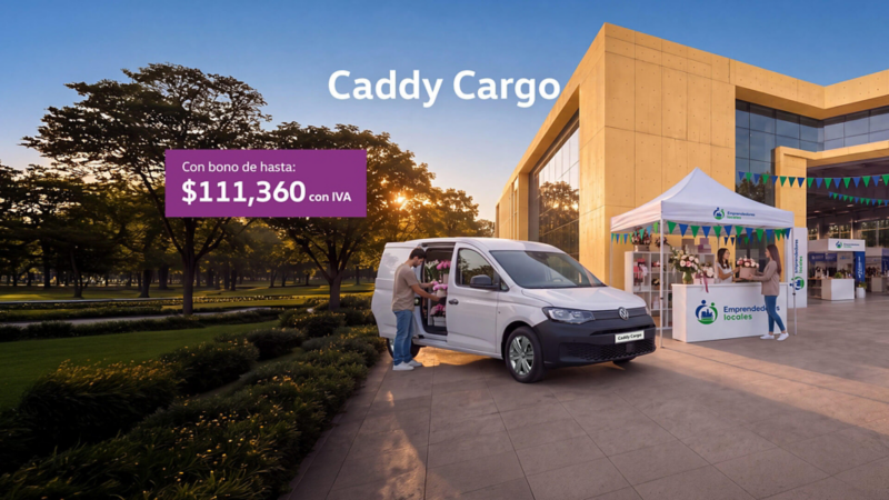 Adquiere un Volkswagen Caddy Cargo a precio promocional