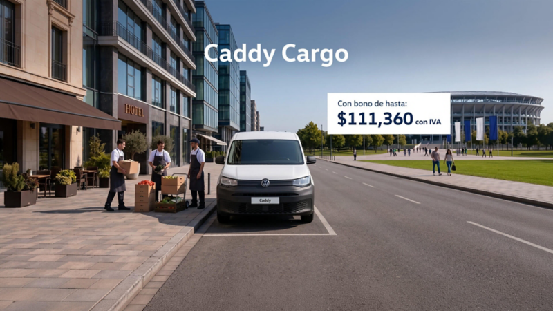 Adquiere un Volkswagen Caddy Cargo a precio promocional