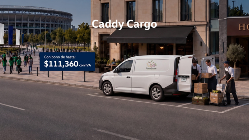 Adquiere un Volkswagen Caddy Cargo a precio promocional