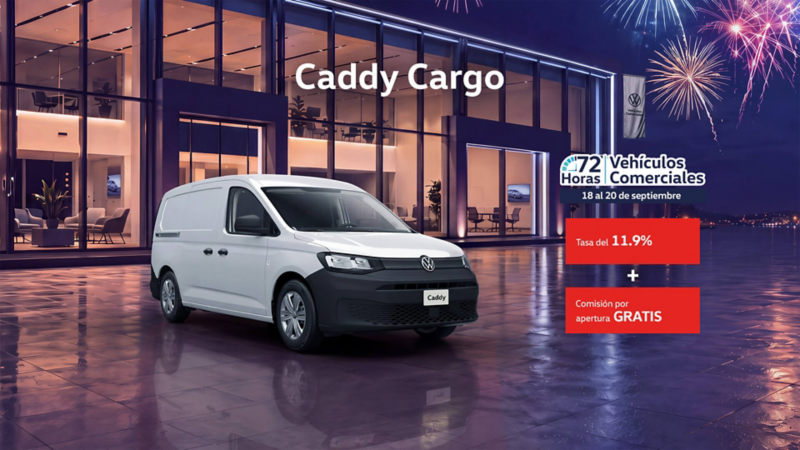 Adquiere un Volkswagen Caddy Cargo a precio promocional